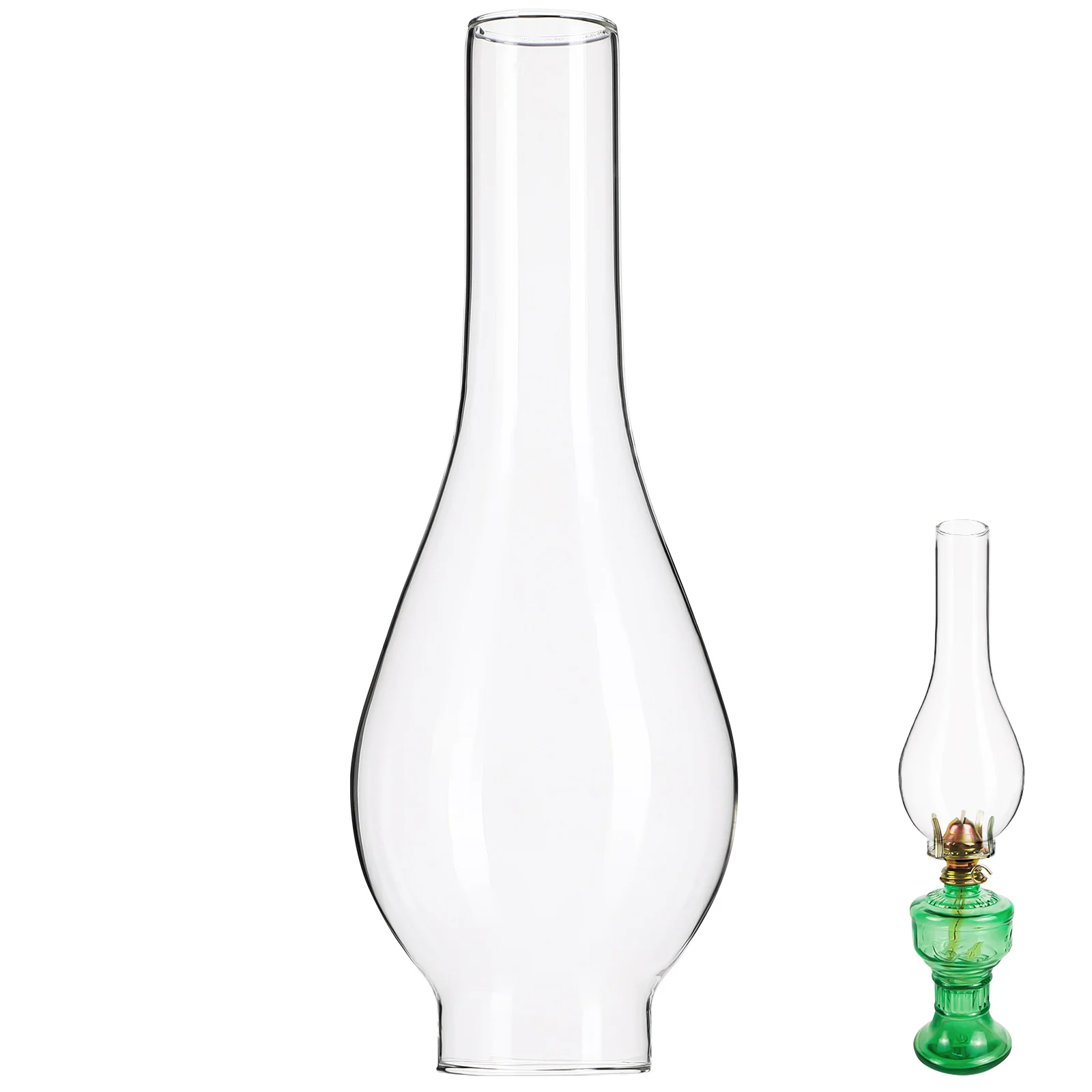 

Lamp Shade Kerosene Clear Accessories Glass Oil Chimney Head Cover for Transparent Replacement