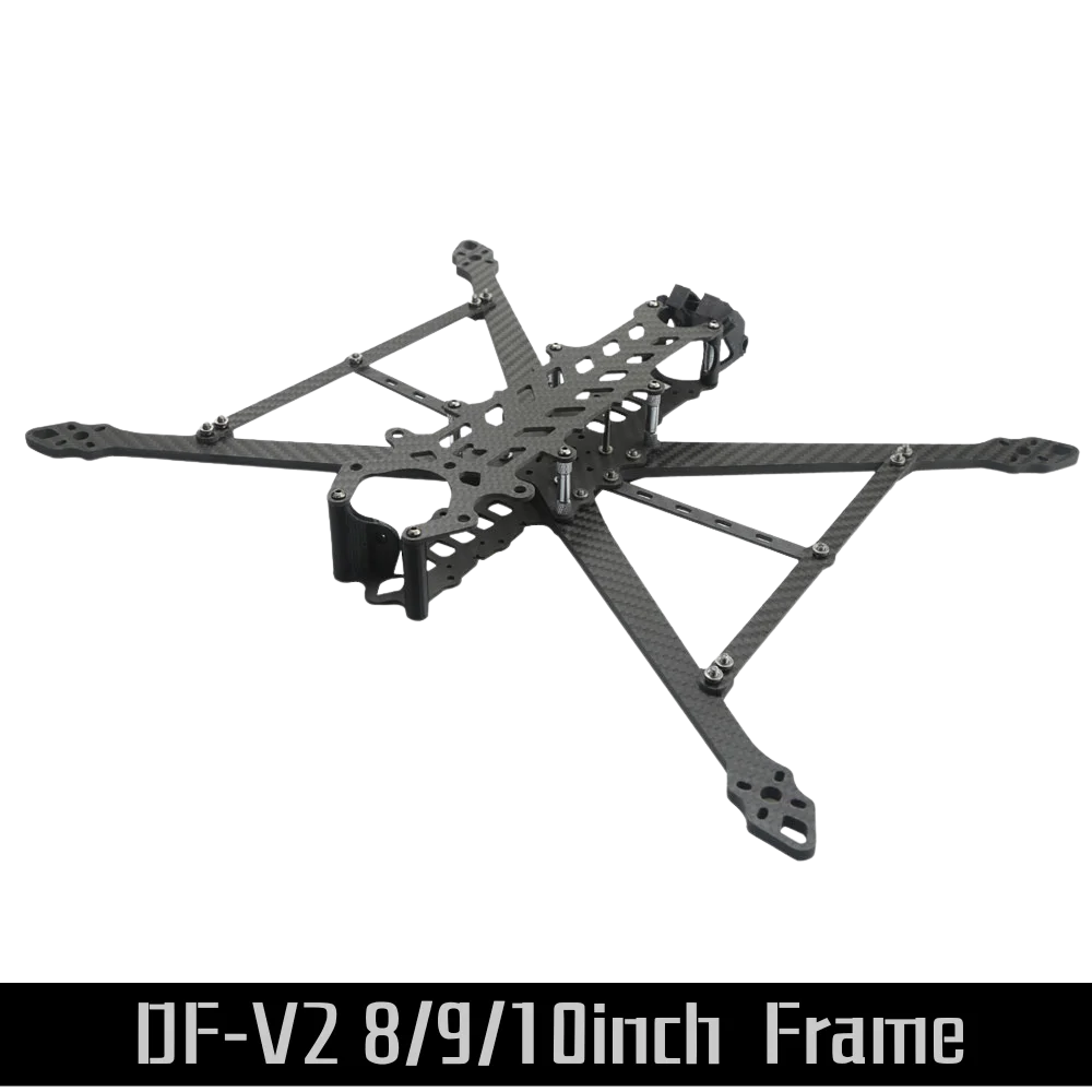 

Poisonous Bees DF-V2 FPV Drone Frame KIT 8/9/10inch 367/387/427mm Carbon Fiber For RC FPV Long Range Freestyle Drone Quadcopter