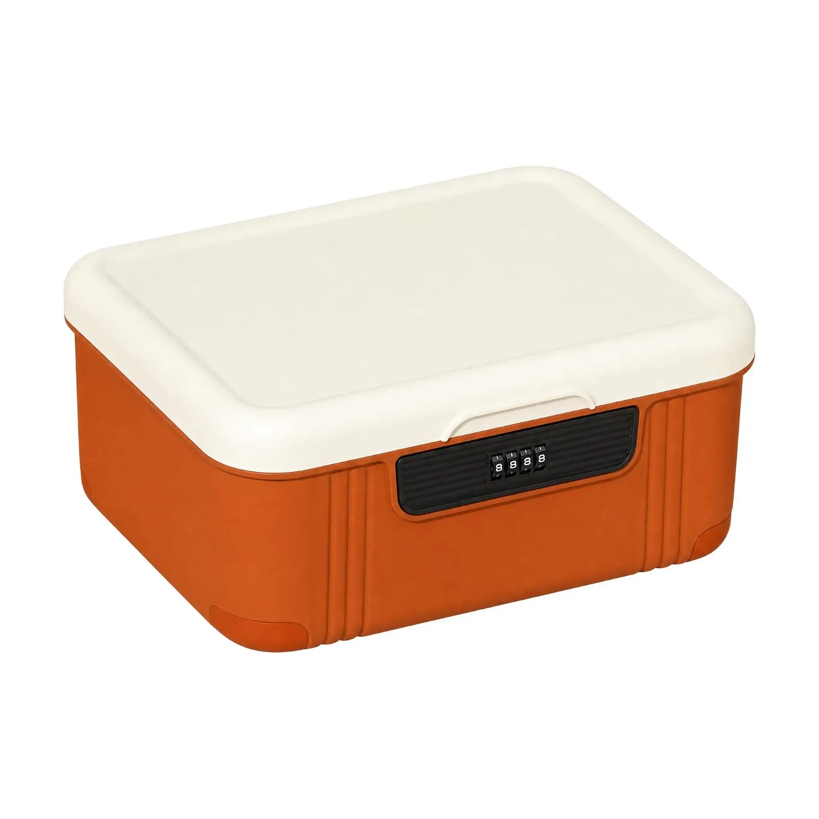 Lockable Organizer Case ABS Material Secret Safe Box with Key for Personal Items Documents Office Car Use
