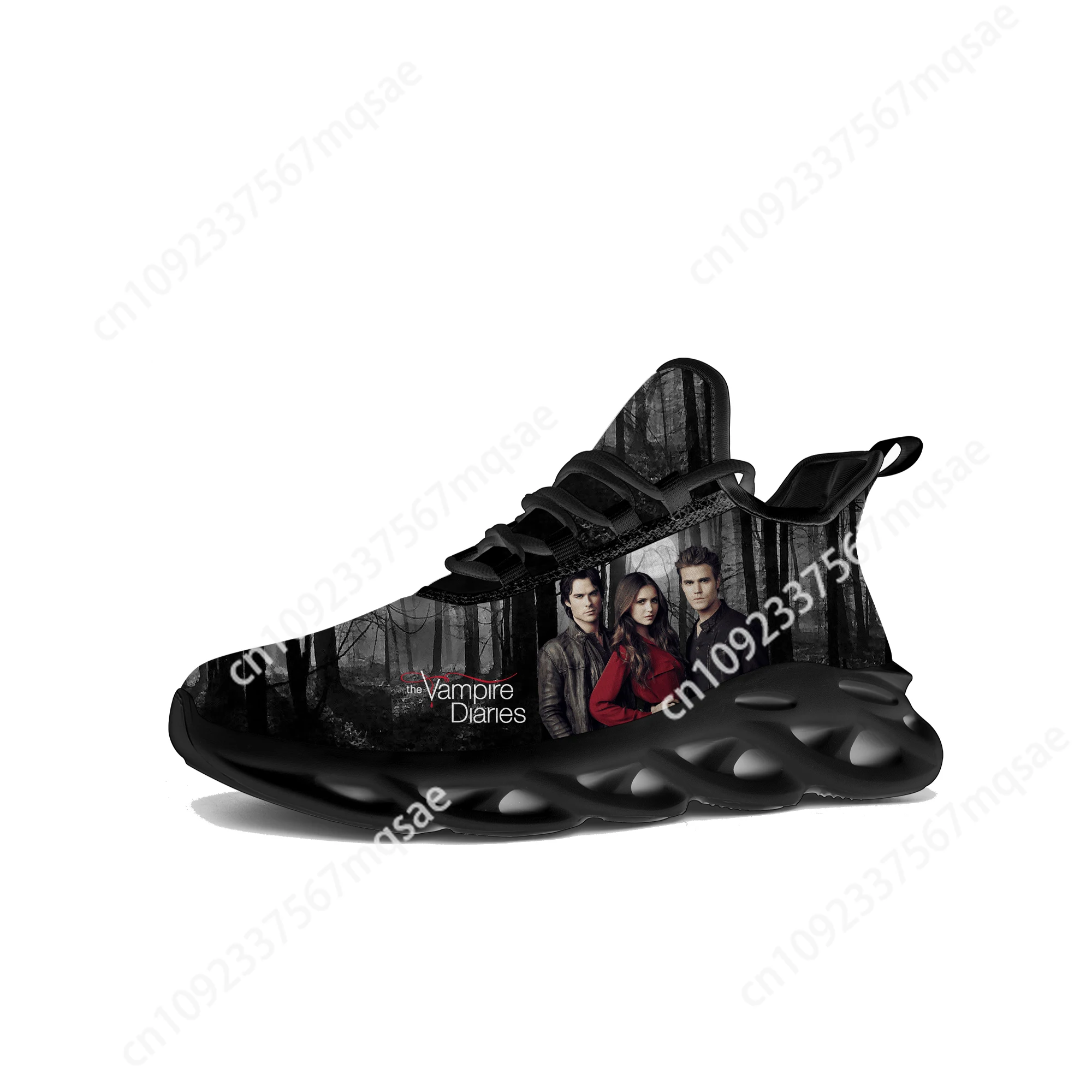 The Vampire Diaries Damon Salvatore Flats Sneakers Mens Womens Sports Running Shoes High Quality Sneaker Customized Made Shoe