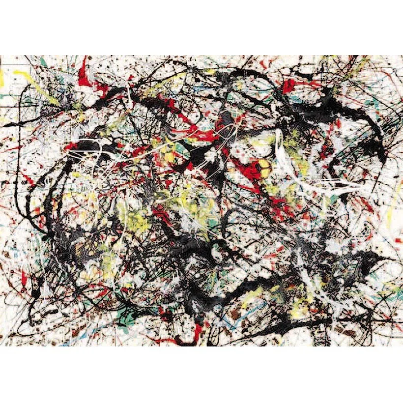 Jackson Pollock artworks,abstract oil painting,handpainted famous painting replica,luxury wall decoration poster,large painting