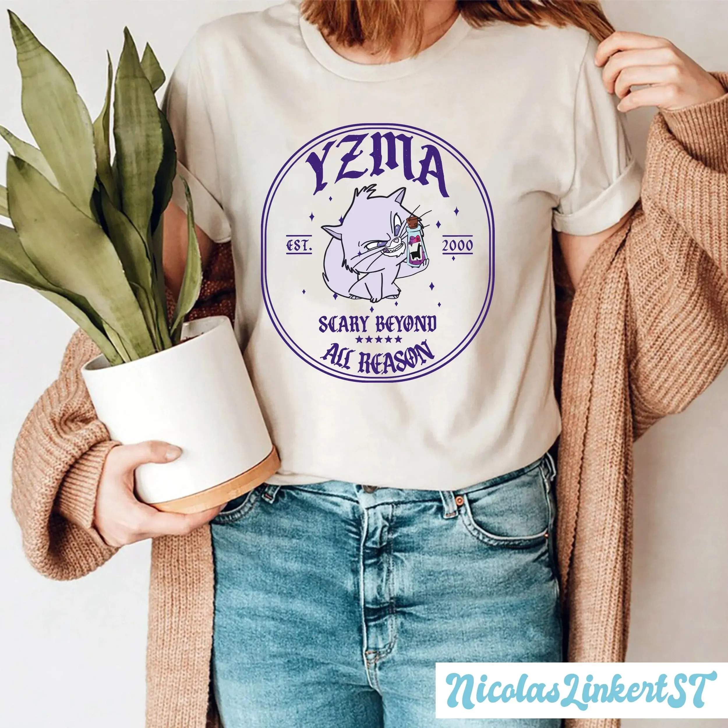 Emperadores Nueva camisa Groove Kuzkos Camisa venenosa Vintage Yzma