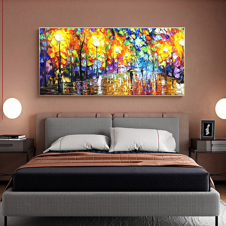 

CHENISTORY Oil Painting By Numbers For Handiwork Colorful Street Scenery Coloring On Numbers Wall Decors On Canvas Diy Gift