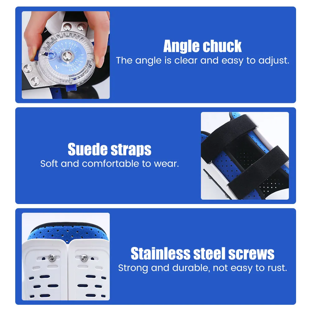 

Adjustable Orthopedic Knee Joint Support Hinged Knee Leg Brace Protector Post Surgery Bone Orthosis Ligament Care Joint Support