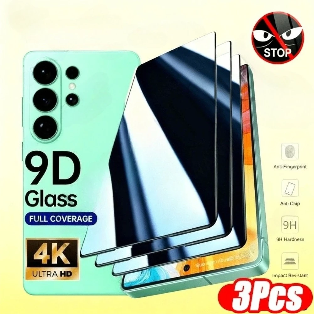 

3Pcs Anti Spy Tempered Glass for Samsung Galaxy S26 S25 S24 Ultra S23 S22 S21 Plus S25 S24 S23 FE Anti-Scratch Screen Protector