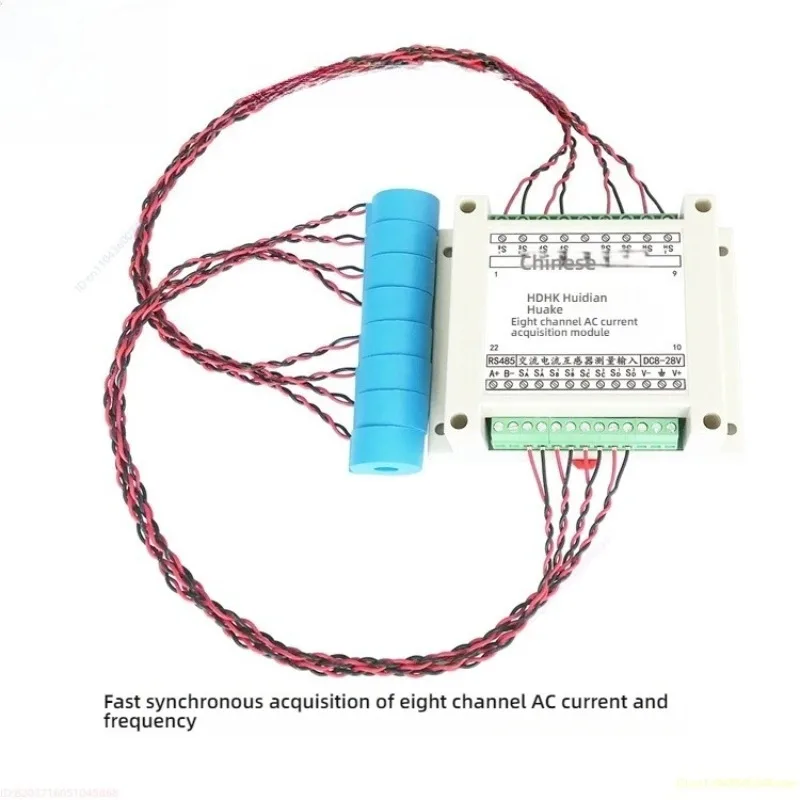 Multi-channel 8-channel AC Current Frequency Measurement Acquisition Detection Module RS485 Sensor Transmitter MODBUS-RTU