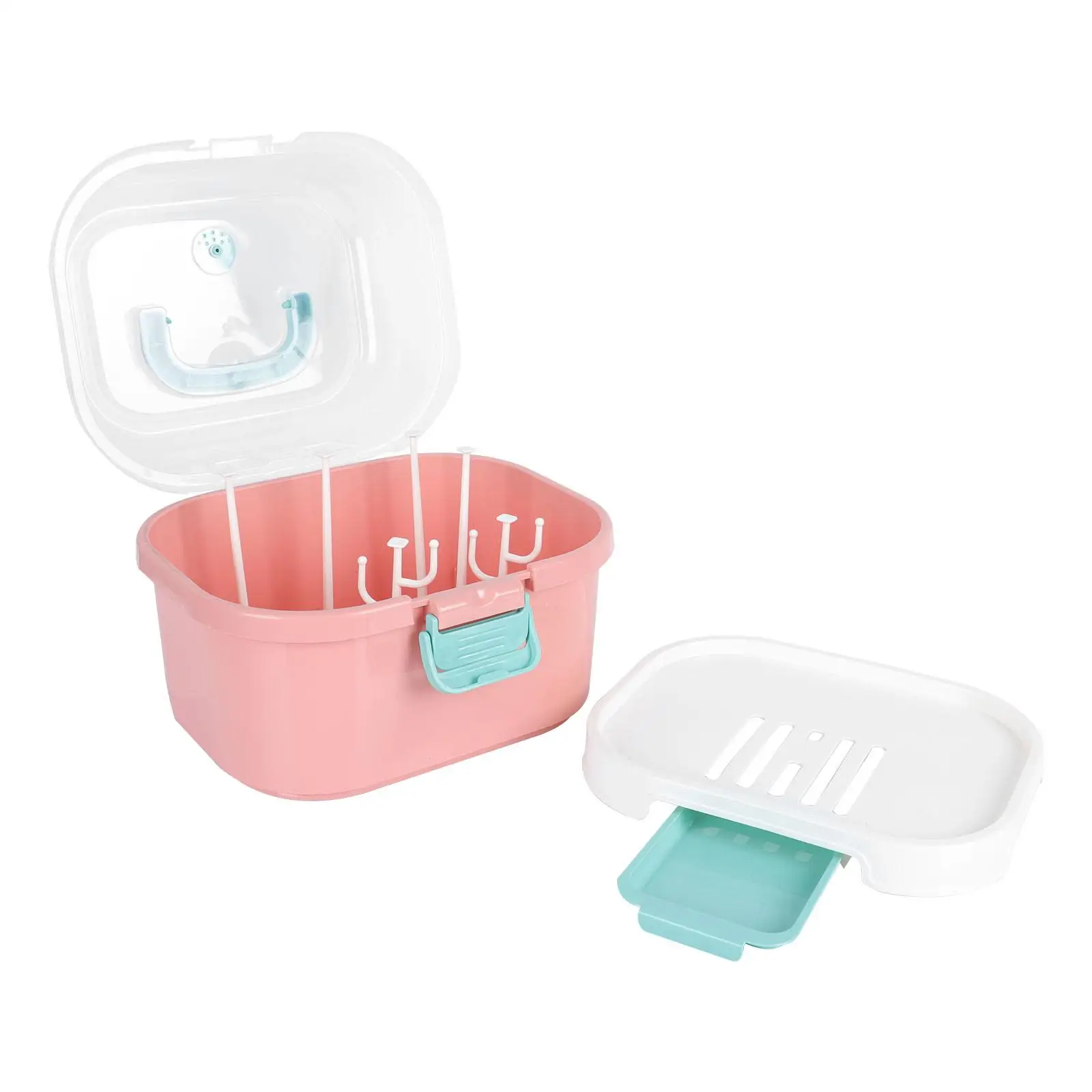 

Baby Bottle Drying Rack High Quality Material Detachable Design Easy Cleaning Storage Box For Cups Straws Baby Bottles Pacifiers