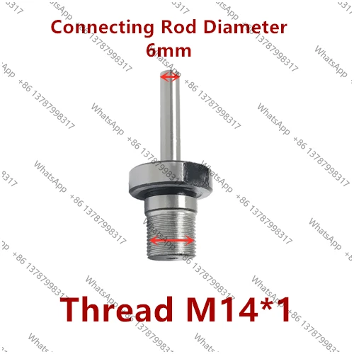Straight Shank 6/8/10/12/14/16mm M14 adapter M14*1 Connecting rod Connector Bushing For woodworking chuck Lathe Bench Mill DIY