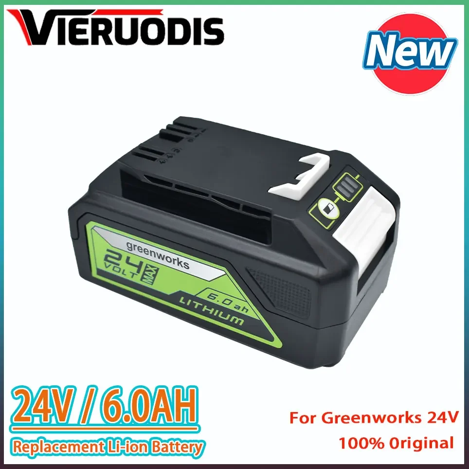 

For Greenworks 24V 6.0AH/5.0Ah/8.0AH Greenworks Lithium Ion Battery (Greenworks Battery) The original product is 100% brand new