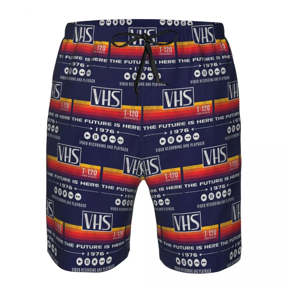 VHS The Future Is Here 1976 Worn Out Dks Trunks Beach Board Shorts Casual Quick Dry Swim Summer Men Pants