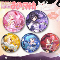 Kaname Madoka Akemi Homura Miki Sayaka Tomoe Mami Sakura Kyōko Popular Anime 2D Peripheral 75mm Tinplate Badge Manga Enamel Pin
