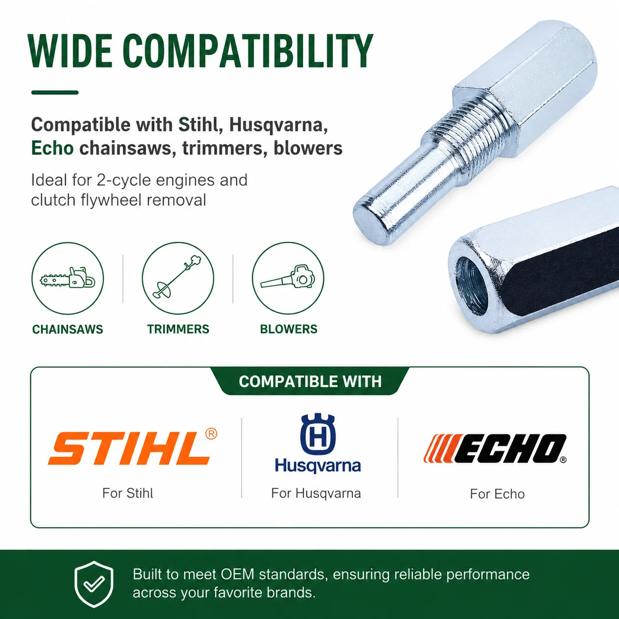 Piston Stop Tool Kit for Stihl Husqvarna Echo 2-Cycle Engine,Replaces 11071911200 12614,Flywheel Clutch Puller Saw Accessories
