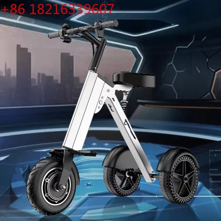 YAO Jmz-portable Cart，Foldable Household Electric Tricycle, Elderly Adult Commuting cart, Small Grocery Shopping CART