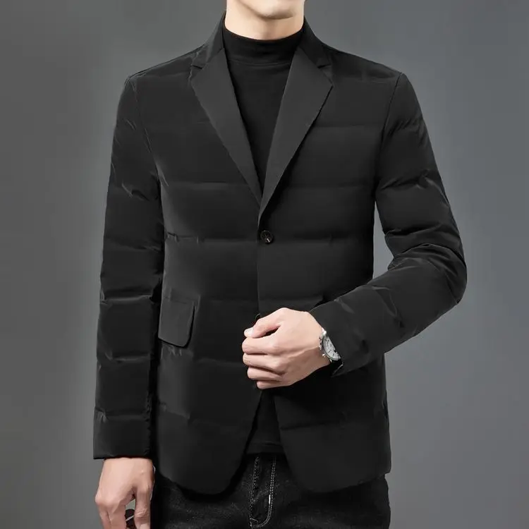 

2026 Мужской зимний, деловой и досуг, термопуховый пиджак