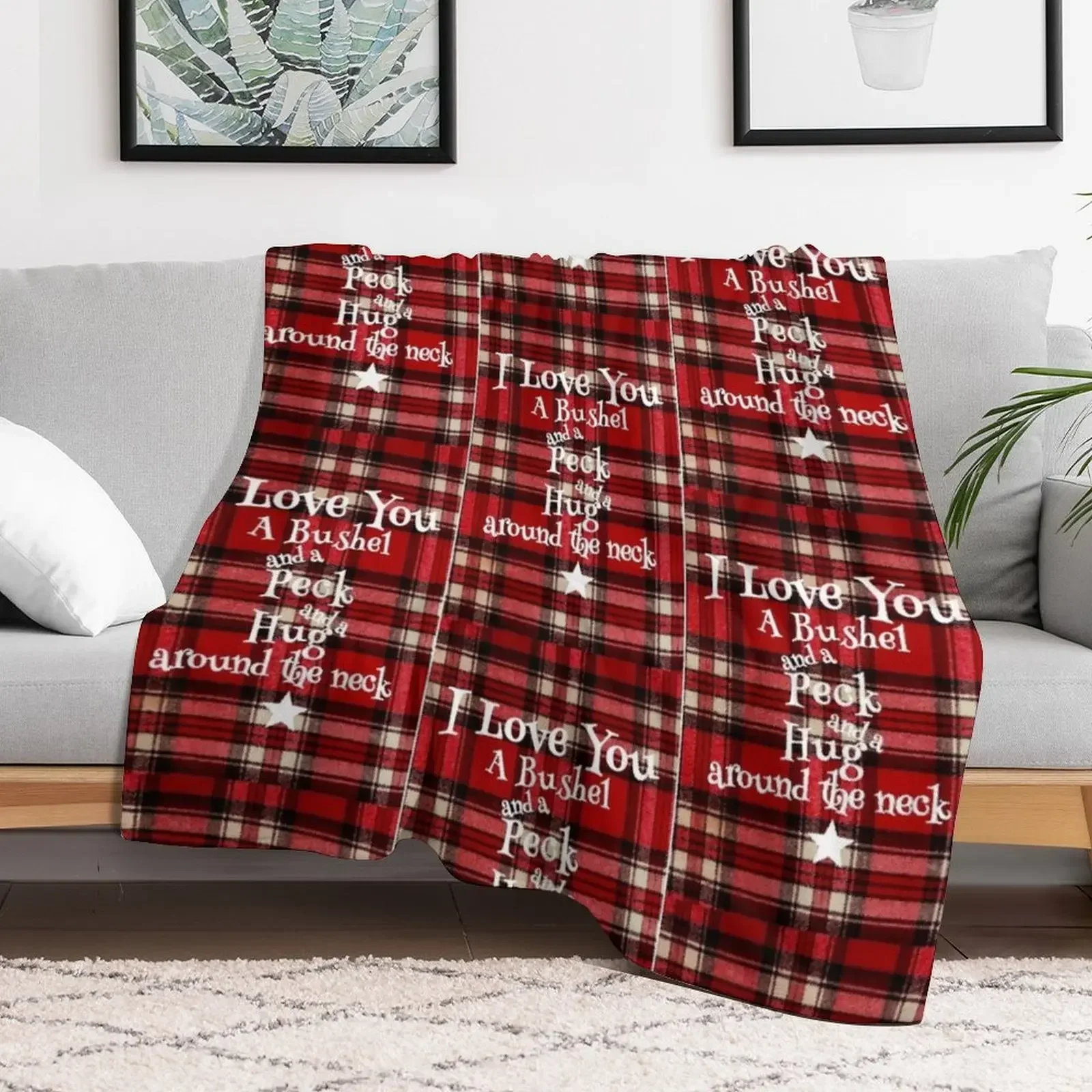 I love you a bushel and a peck Throw Blanket Giant Sofa Multi-Purpose Blankets