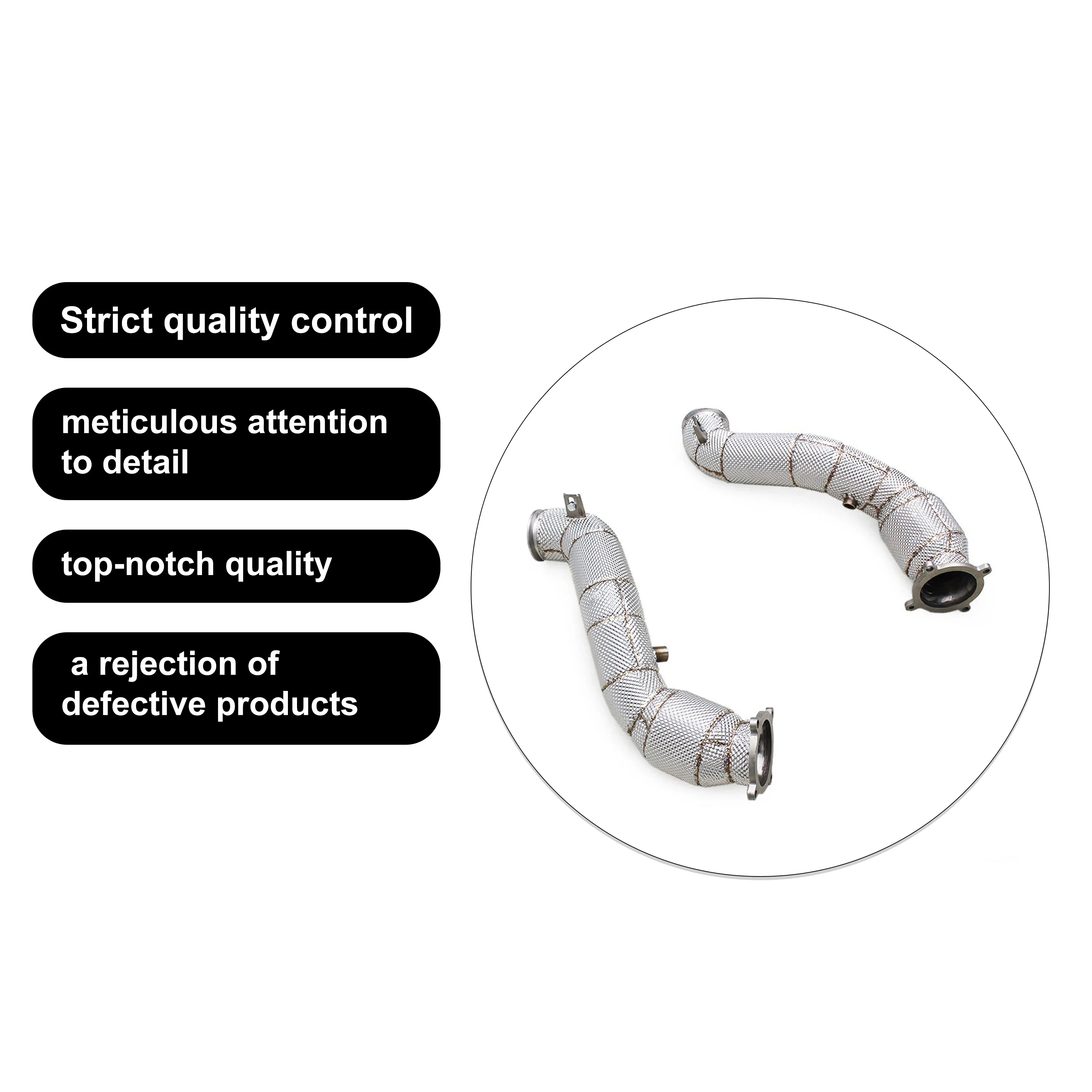 ACE Auspuffrohr Downpipe für McLaren 720S Tuning-Teile Auto-Zubehör Hochwertige Edelstahl-Auspuffanlagen – Detail 6
