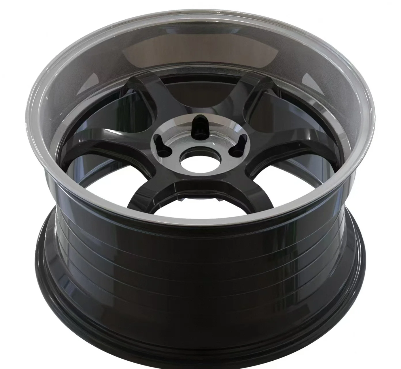 Lightweight Forged Classic Design Aluminum Alloy Five-Spoke Deep Dish Lug Pattern 5x4.5 Wheel Rim for Passenger and JDM Cars