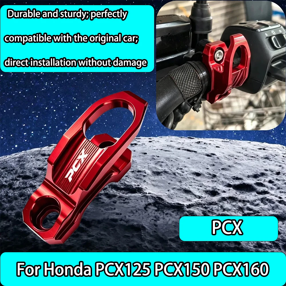 For Honda PCX 125 PCX 150 PCX 160 Motorcycle Handlebar Hook Motocross Holder Aluminum Handlebar Storage Hook Holder Helmet Hook