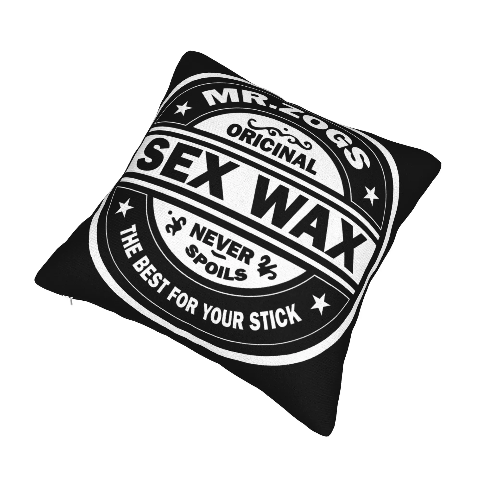 Fashion Mr Zogs Surfing Sex Wax Cushion Covers 40x40cm Polyester Surfing Surf Gift for Car Square Pillowcase Bedroom Decoration
