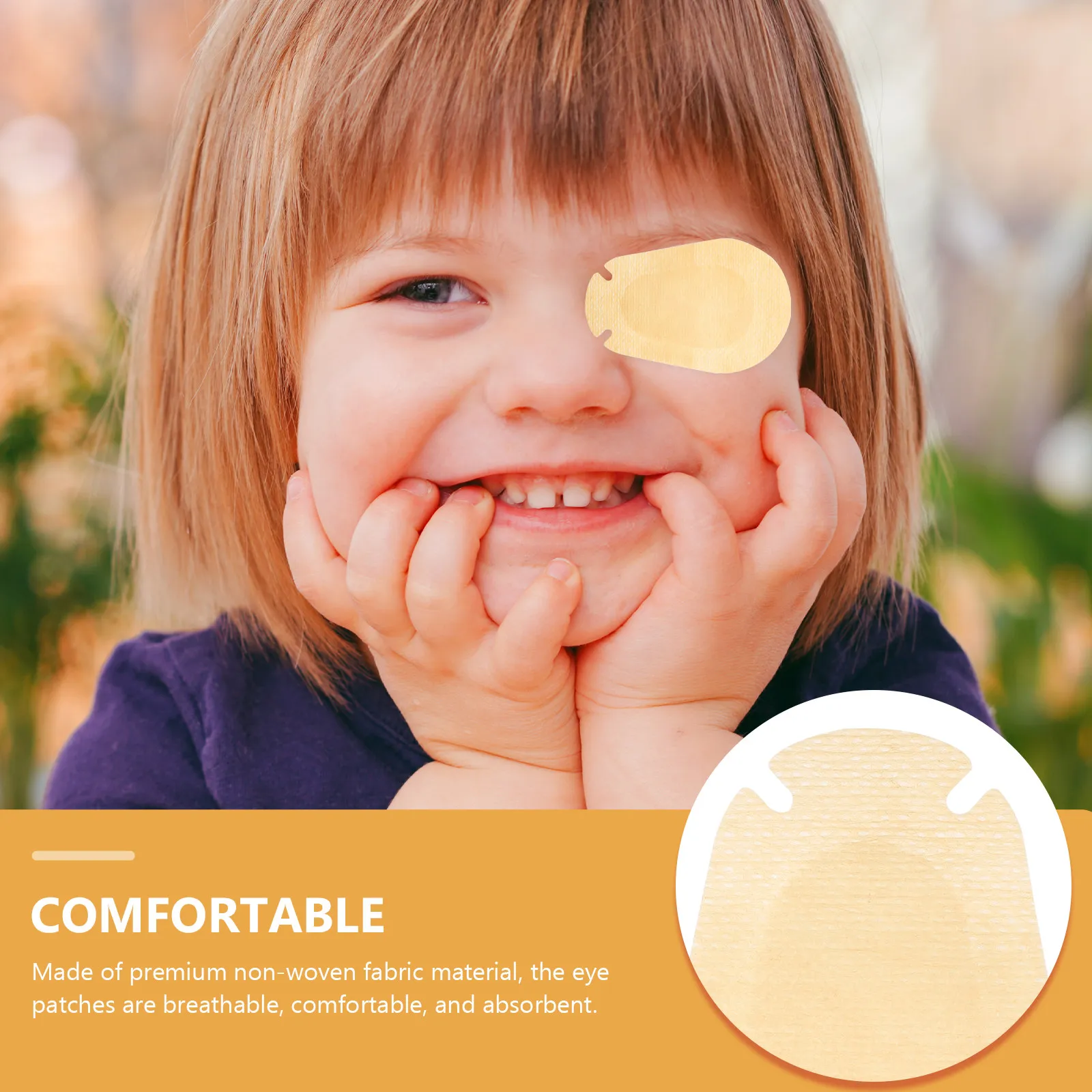 

20Pcs Eye Patches for Amblyopia Correction Lightweight Easy Use Adhesive Breathable Non Woven Eye Training Patches