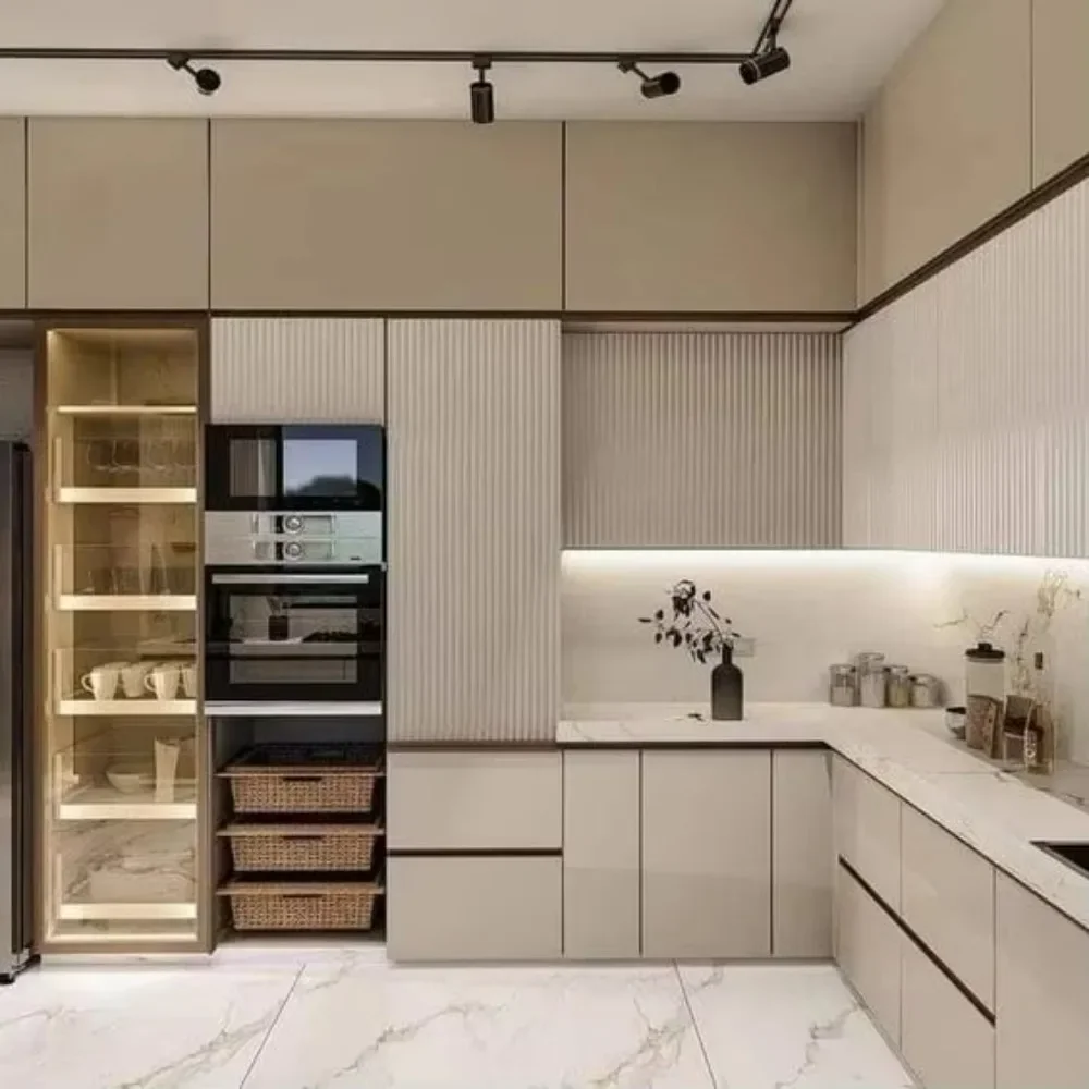 Homemade PVC Modular Kitchen Cabinet Set Factory Direct Kitchen Cabinets
