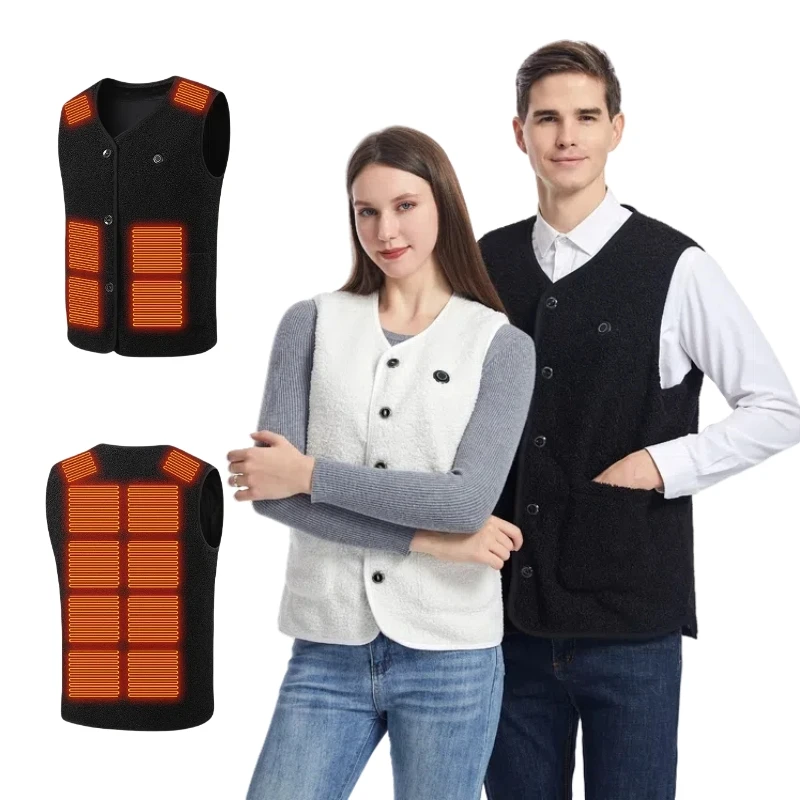 16 Zone Heated Vest Jacket Usb Men Winter Electrically Heated Thermal Waistcoat For Hunting Hiking Warm Hunting Jacket