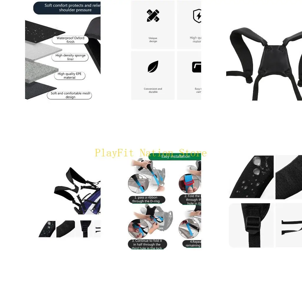 

242F Сменный ремень для сумки для гольфа, двойные плечевые ремни, толстый мягкий ремень для переноски сумки