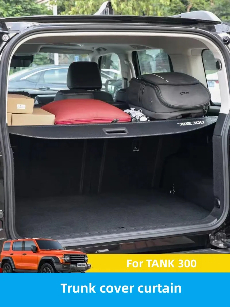 

Car Trunk Cover Curtain Tailbox Upper and Lower Layered Modification Storage Pad For For Great Wall GWM WEY Tank 300 2022 2023