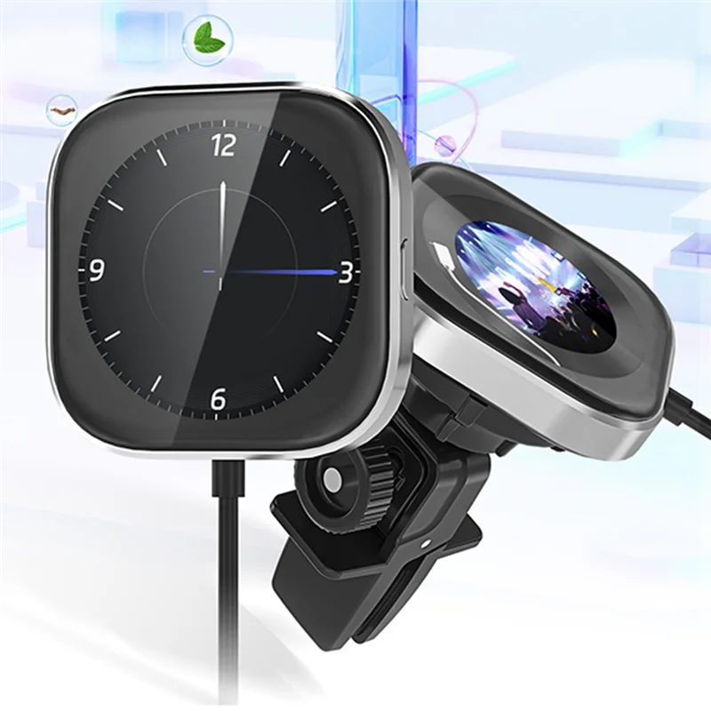 

N88R 2 In 1 Carplay Wired To Wireless Android Auto Adapter DIY Display Screen Smart Box Aroma Clip On Car Vent For Cars