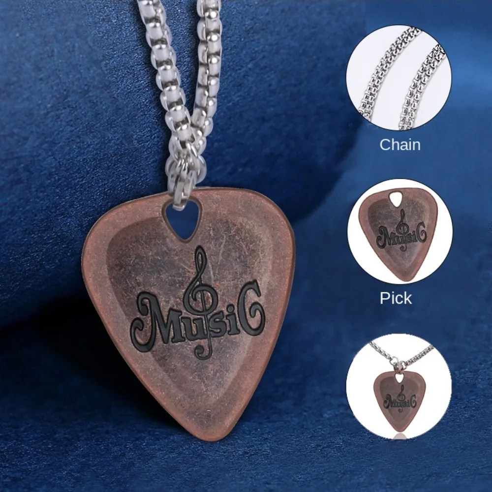 Mediator Guitar Necklace Pick Gestures Triangle Metal Guitar Plectrum Adhesive Bass Guitar Guitar Pick Collares Pendant