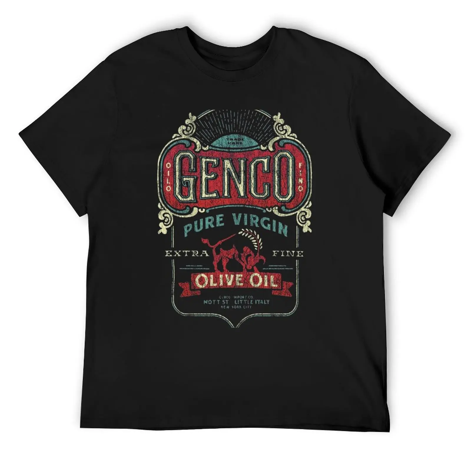 Genco Olive Oil T-Shirt blue archive boys whites plain Short sleeve tee men