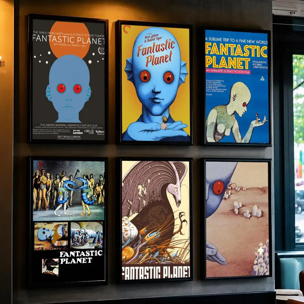 anime F-Fantastic Planet-T Poster Minimalist Wall Sticker for Cafe Office Bar Home Decor and Gift