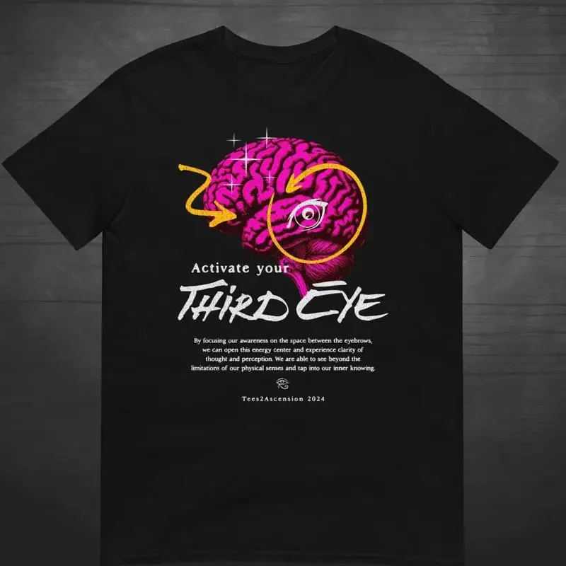 Third Eye T Shirt Reality Consciousness Spiritual Awakening Truth Seeker Open Your Mind Pineal Gland