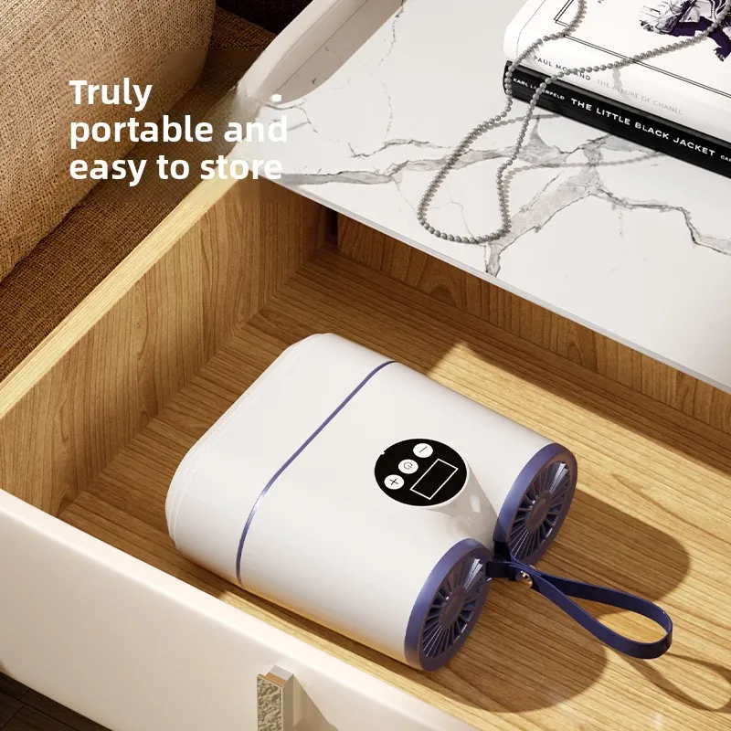 مجفف أحذية ذكي للتجفيف السريع بالهواء الدافئ للاستخدام المنزلي، مجفف أحذية صغير قابل للسحب وإزالة الروائح الكريهة