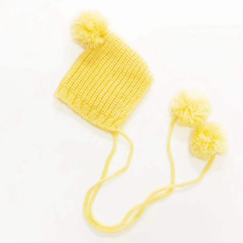 pom-pom-chapeu-bebe-fotografia-recem-nascida-malha-touca-para-bebe-menina-newborn-photography-accessories-pompom-chapeu-recem-nascido-recem-nascido-acessorios-algodao-capot-recem-nascido