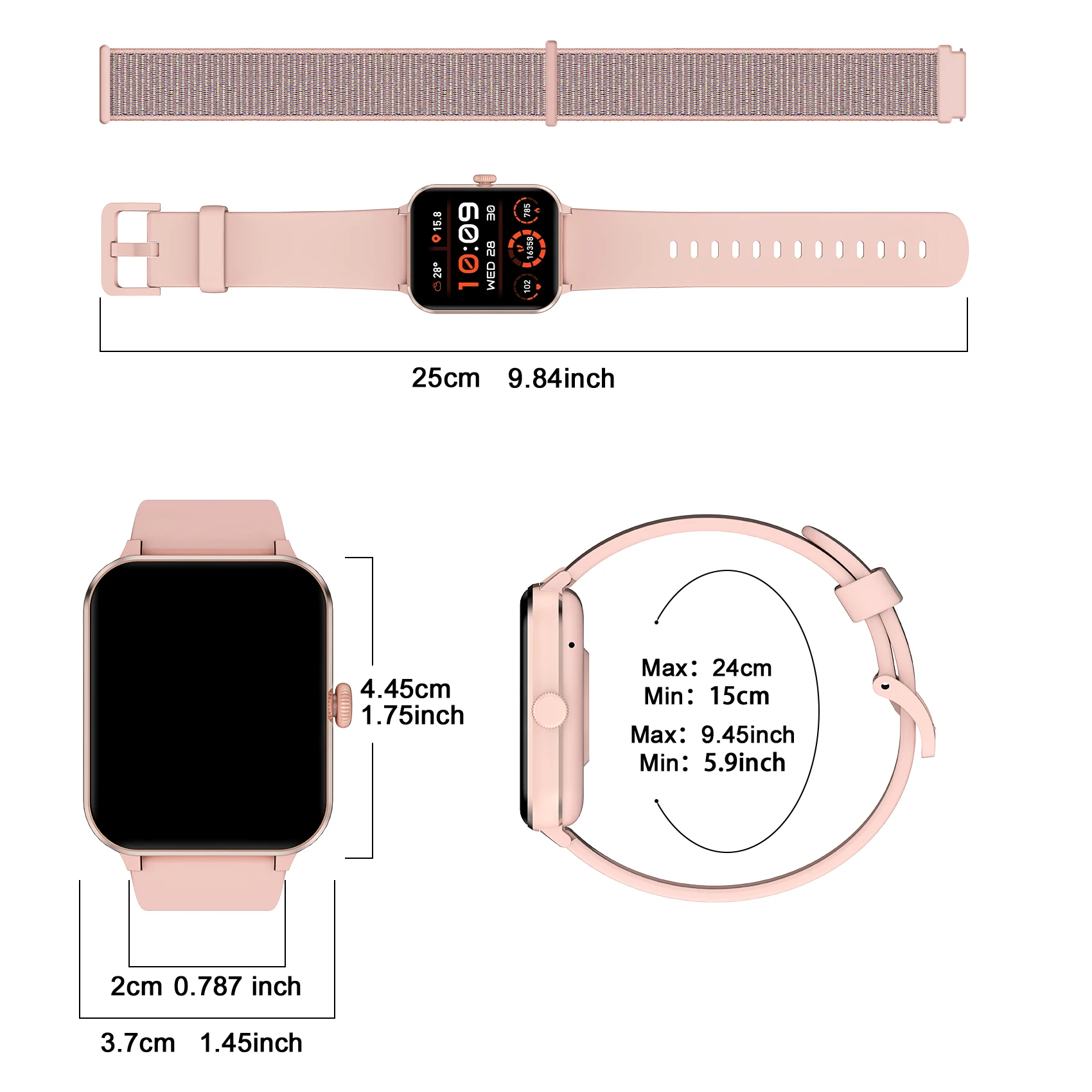 Смарт-часы Blackview R50, Bluetooth-вызовы, 1,85-дюймовый TFT-дисплей, умные часы, голосовой помощник, женское отслеживание здоровья и фитнеса