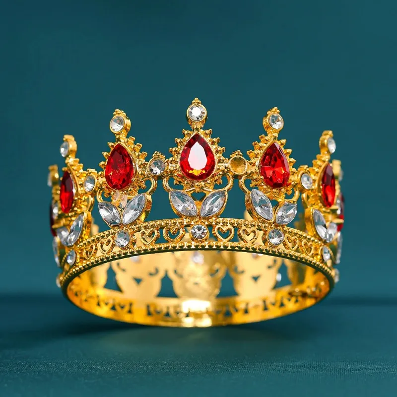 Princess Queen Bridal Small Tiaras and Crowns Prom Cake Crown Diadem Hair Ornaments Wedding Hair Jewelry Accessories