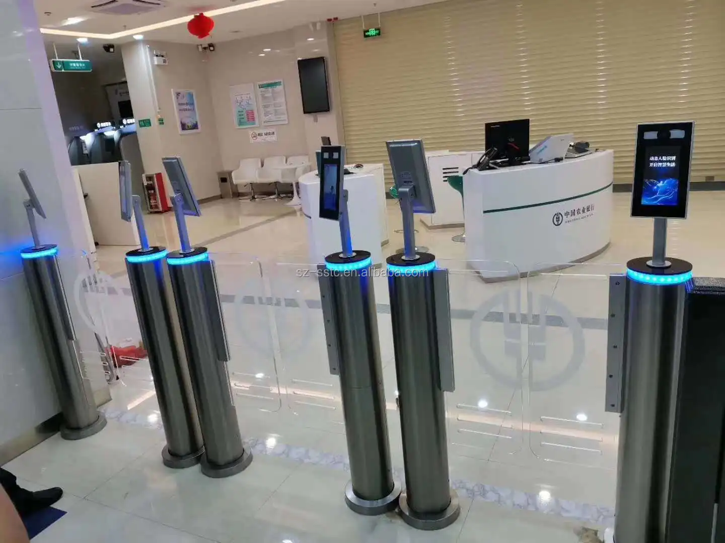 8 inch AI intelligent measurement time attendance sensor device machine face recognition access control system