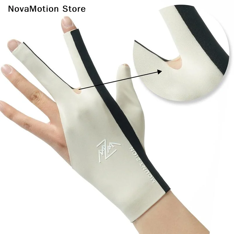[NM]Billiard Gloves With Fingerless Breathable Professional Pool Gloves Lightweight Three-Finger Gloves For Billiard Accessories