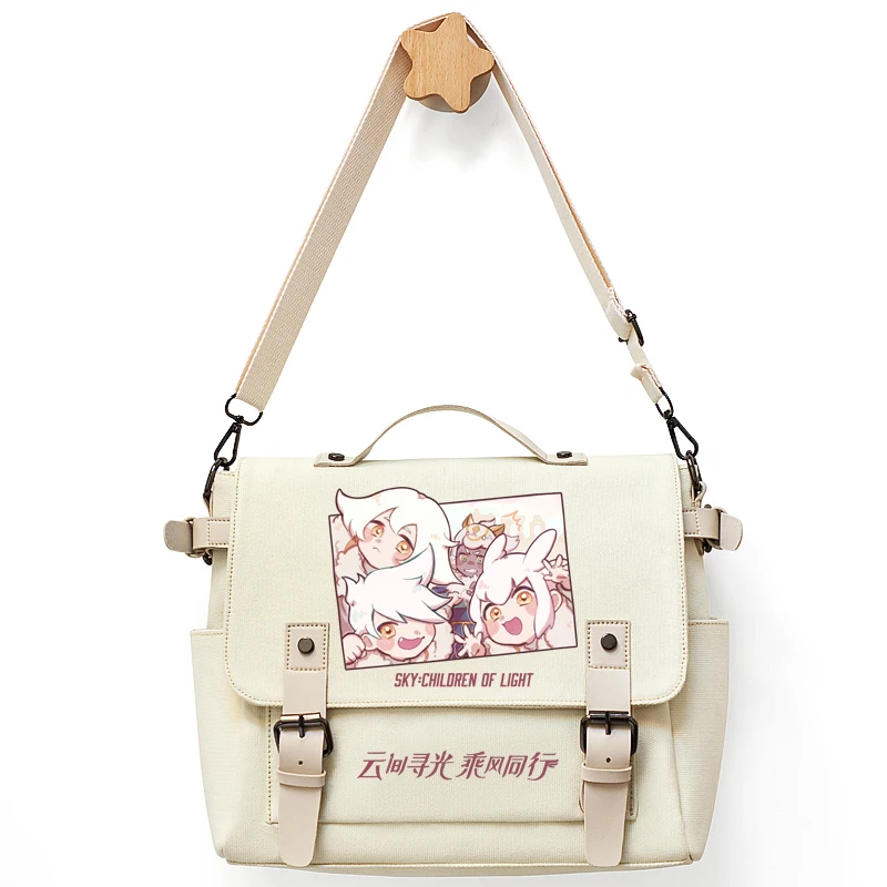 

Anime Game Sky:Children of the Light Shoulder Bag Cartoon Anime Cosplay Unisex Students School Bag 30x10x25cm Large-capacity Bag
