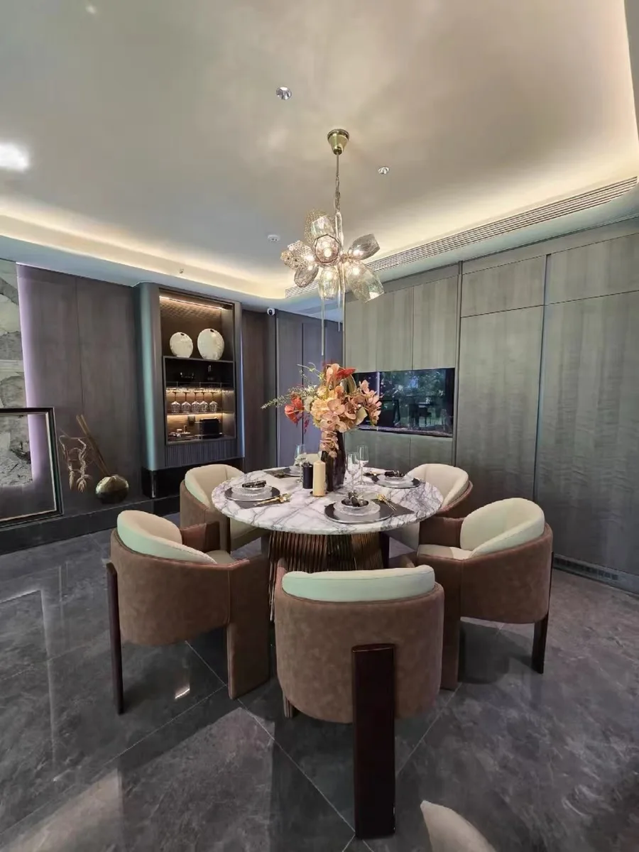 Retro American Crystal LED Chandelier Lighting Fixture for Living Room Restaurant Hotel Club Villa Soft Decoration Project Light
