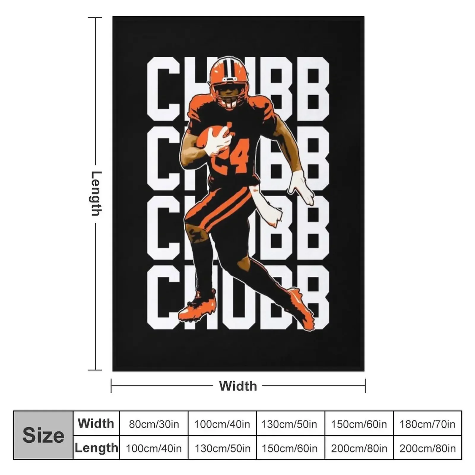 Nick Chubb Throw Blanket Designers Blankets Sofas Of Decoration Blankets