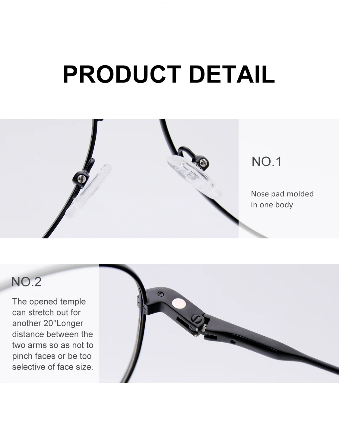 X207 Sonnenbrille für Herren, polarisierte Sonnenbrille, Reisebrille, klassische Pilotenbrille mit UV 400-Schutz – Detail 13