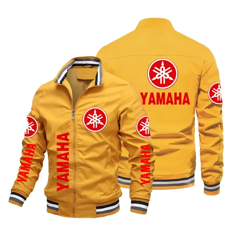 2023 New Trendy Mens Yamaha Logo Motorcycle Jacket Casual Baseball Uniform Custom Racing Team Men Clothing Oversized Jacket Coat