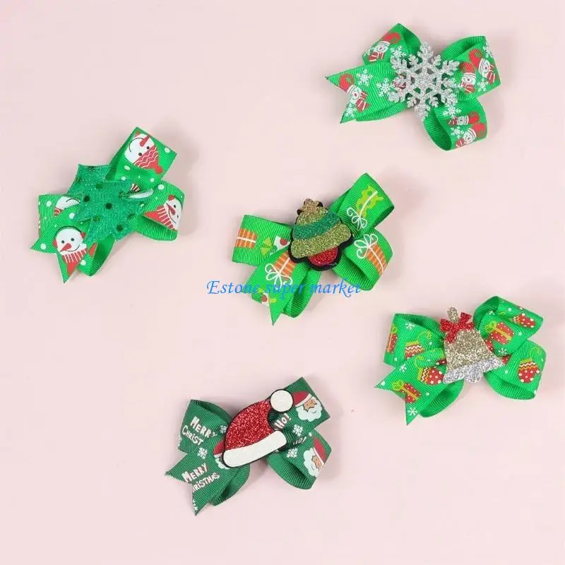 090b-Детские-рождественские-заколки-для-волос-бантики-для-волос-Праздничные-аксессуары-для-волос-для-маленьких-девочек