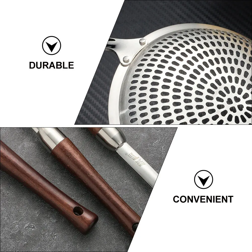 

1pc Stainless Steel Colander Spoon Oil-Draining Wonton Ladle For French Fries Eggs Vegetables Kitchen Scoop Filter Tool