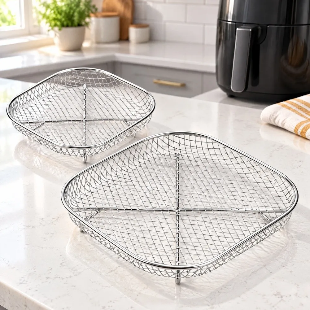 Reusable Air Fryer Rack for For Nj for Crispi FN101 Features Fine Mesh Structure for Optimal Airflow and Crispiness