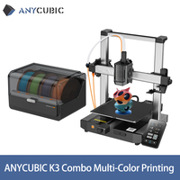 Anycubic Kobra 3 Combo 3D Printer Multi-Color 3D Printer 4 Colors Max 600mm/s Printing Speed  Keep Filament Dry 3D Printer