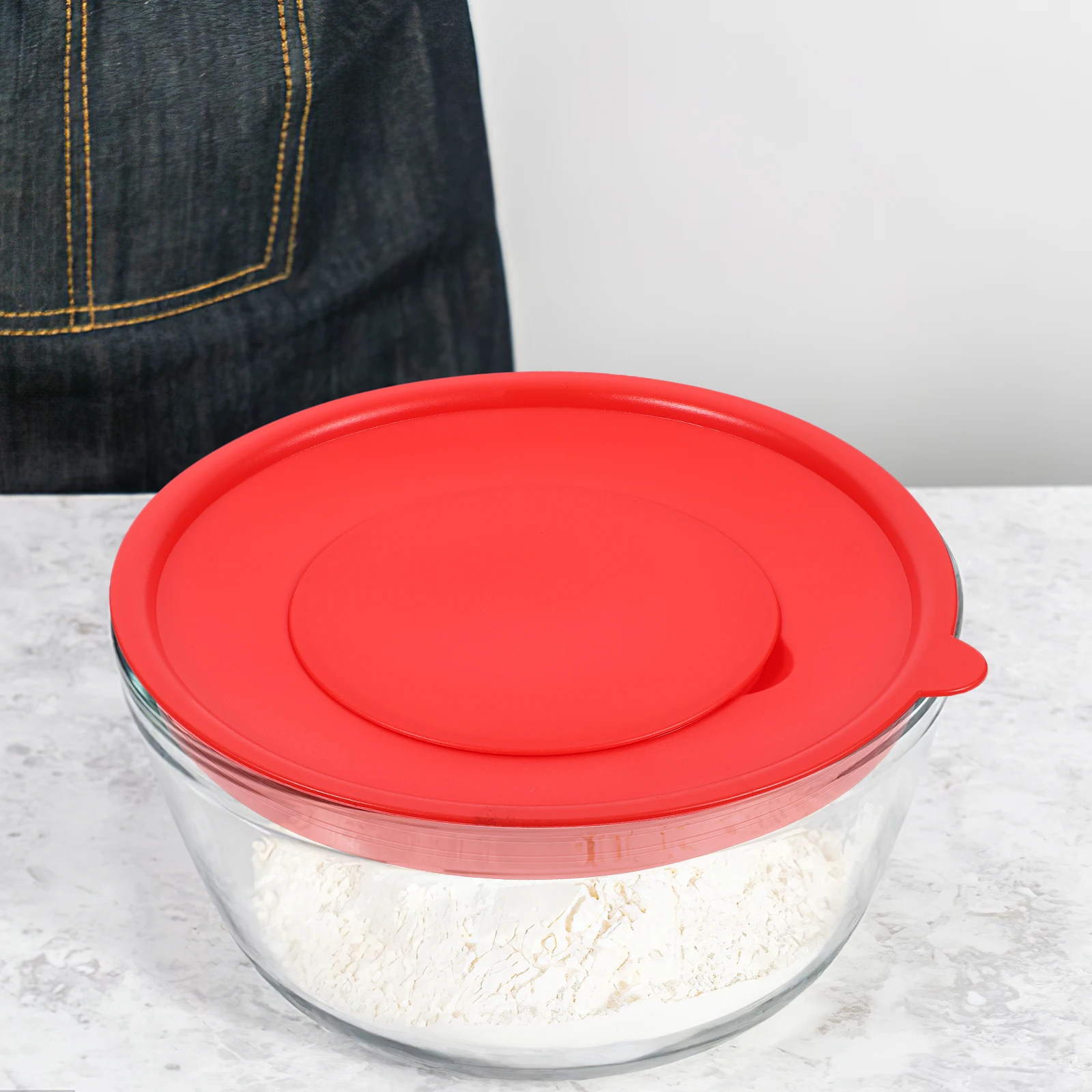 

2pcs Silicone Anti-Splash Mixing Bowl Lid Whisk Splatter Screen Egg Beating Guard Cover For Kitchen Cooking Tools Reusable
