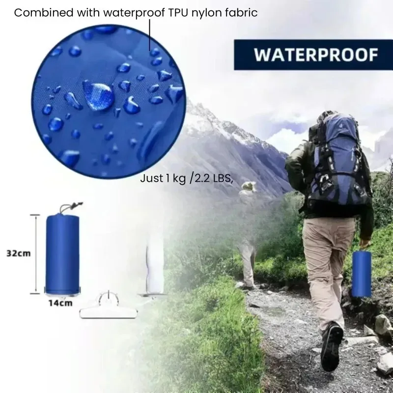 Colchoneta Inflable para Camping 2026, Colchón Grueso para Dormir, Resistente a la Humedad, con Bomba de Pie Integrada y Almohada